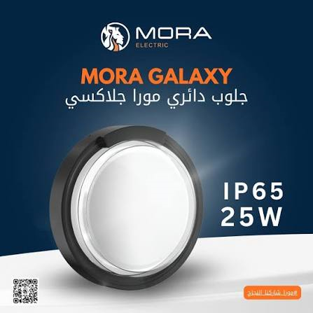 كشاف جلوب جلاكسي ابيض 25 وات ابيض مورا